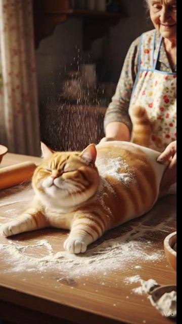 кот-тесто 😺🌟нейросеть