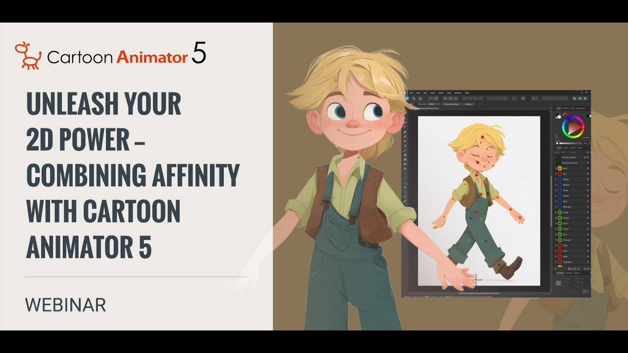 (Webinar) Раскройте весь потенциал 2D-анимации: Affinity + Cartoon Animator 5