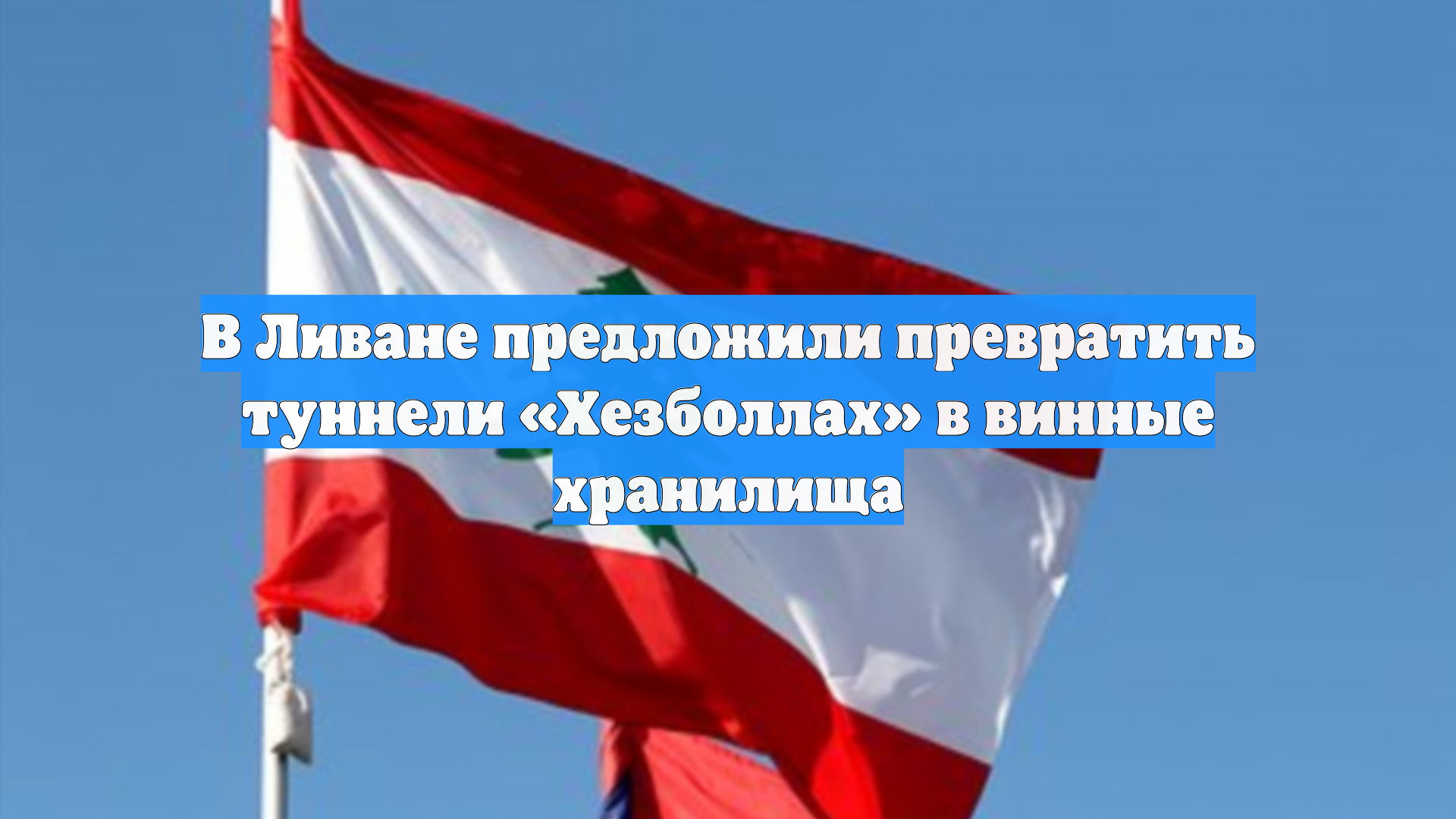В Ливане предложили превратить туннели «Хезболлах» в винные хранилища