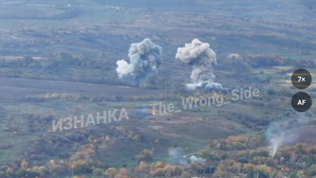 ❌Уничтожение ПУ БпЛА 156 омбр ВСУ кучным прилётом ФАБов в н.п.Октябрьское…🗺️