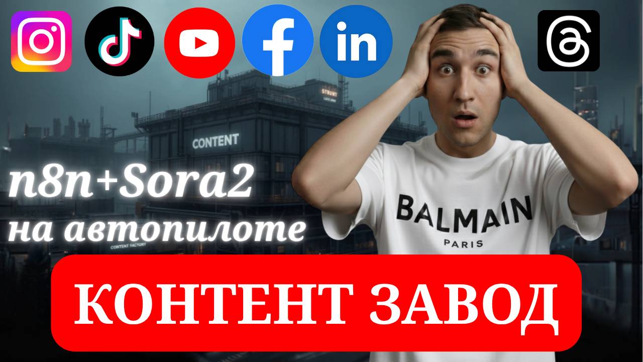 Как БЫСТРО создать КОНТЕНТ ЗАВОД на N8n и ОБОЙТИ конкурентов