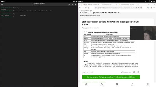 Выполнение лабораторной работы №6