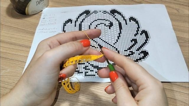 Салфетка крючком 