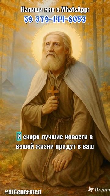 Это батюшка Серафим Саровский — очень сильная икона.