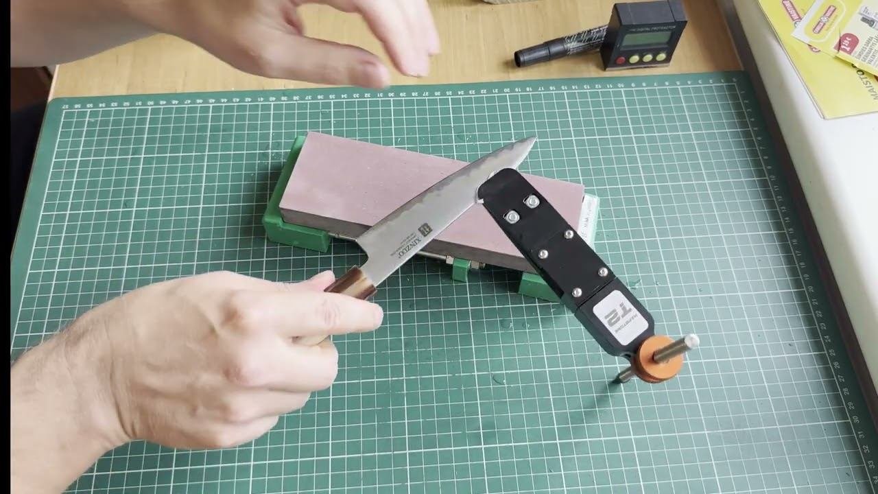 Sharpening A Chinese Aogami 2 Knife On Ohira Tomae