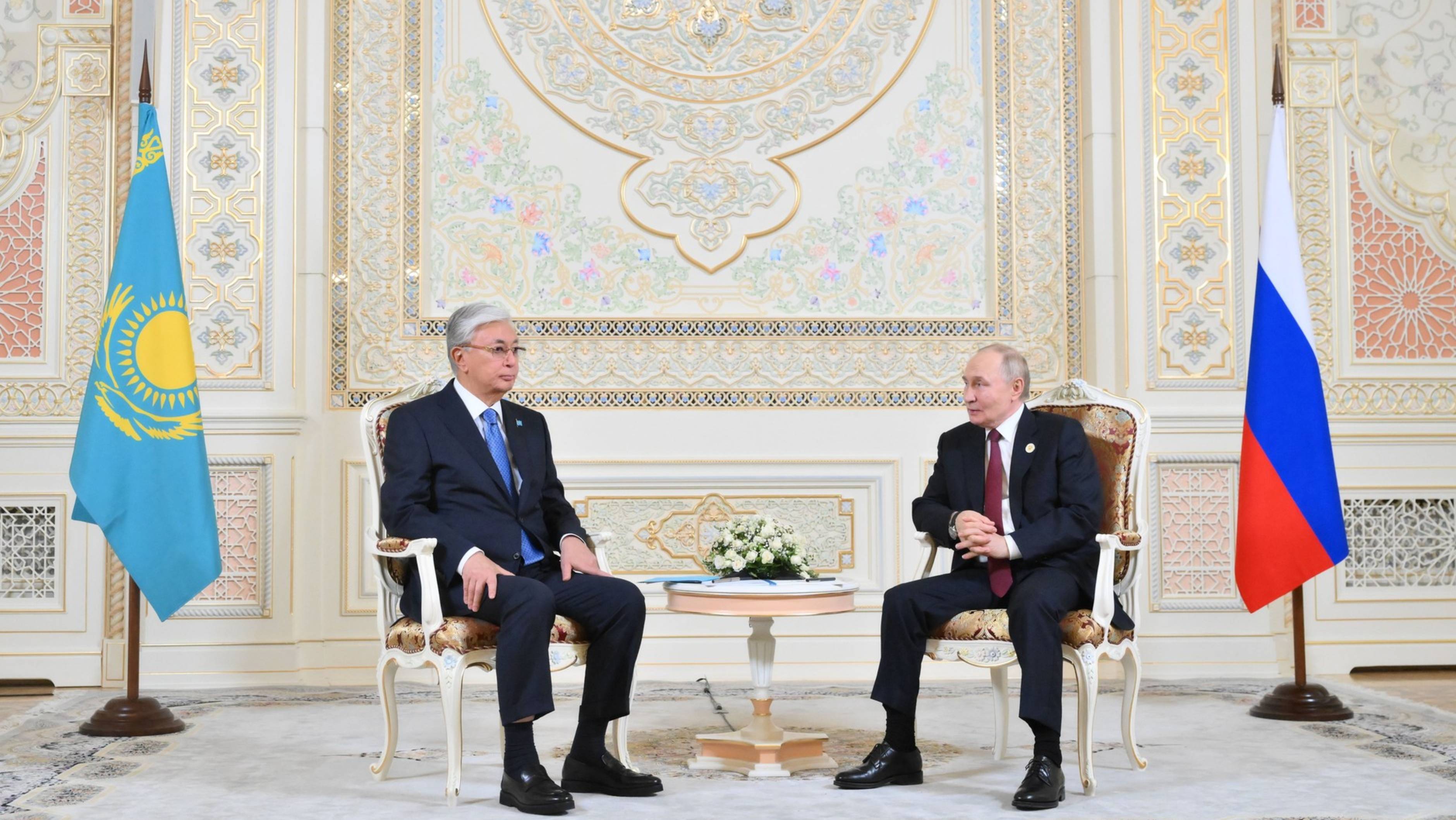 Встреча Владимира Путина с Президентом Казахстана Касым-Жомартом Токаевым, Душанбе, 10 октября 2025