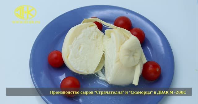 Производство сыра в плавителе ДВАК М-200С( страчателла, буратта, скаморца, моцарелла)