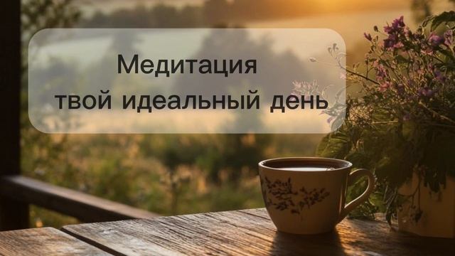 Медитация твой идеальный день.