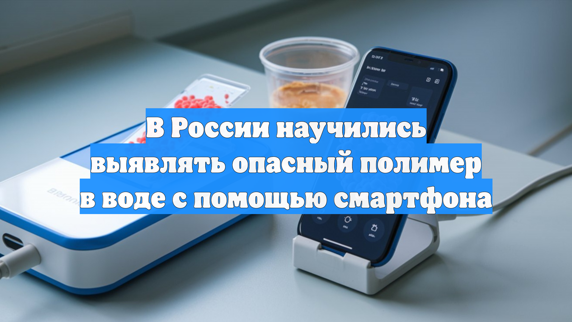 В России научились выявлять опасный полимер в воде с помощью смартфона
