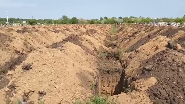 Под Днепром роют могилы для погибших под Покровском. Третья аллея за год. Все эти могилы вырыты.