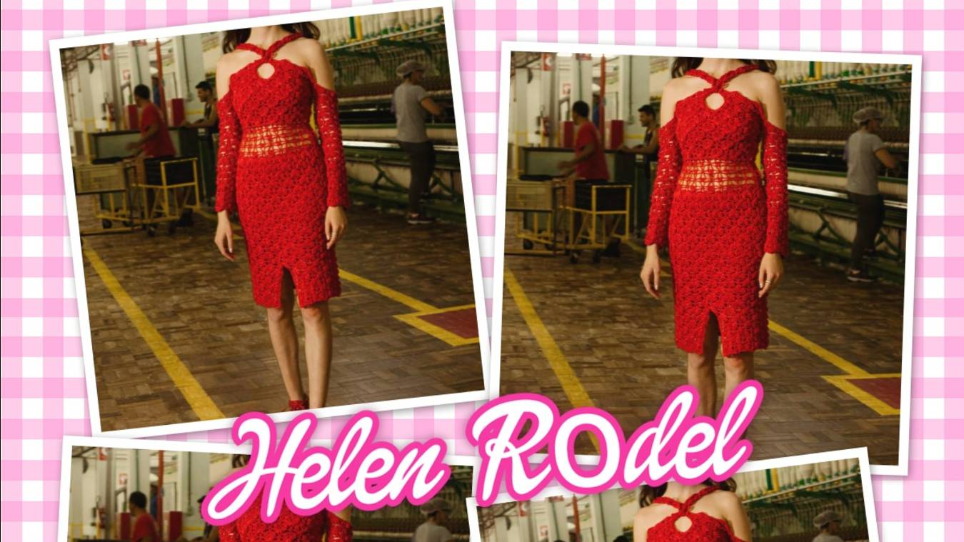 Красный сарафан от дизайнера Helen Rоdel