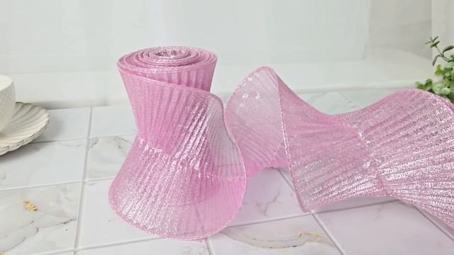 Декоративная лента БРЭЙДИ ШАЙН, текстиль, розовый, 180х13 см, XNA17010171