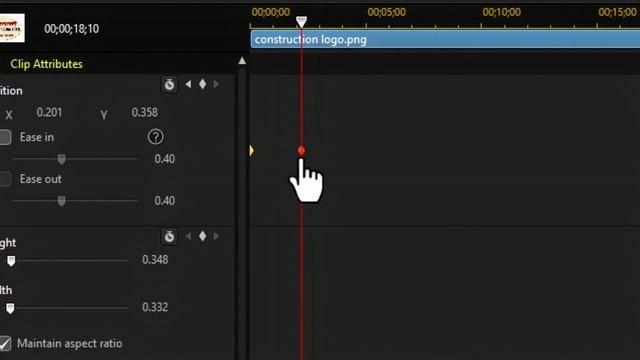 PowerDirector 24...- Два способа перемещения графических объектов по экрану