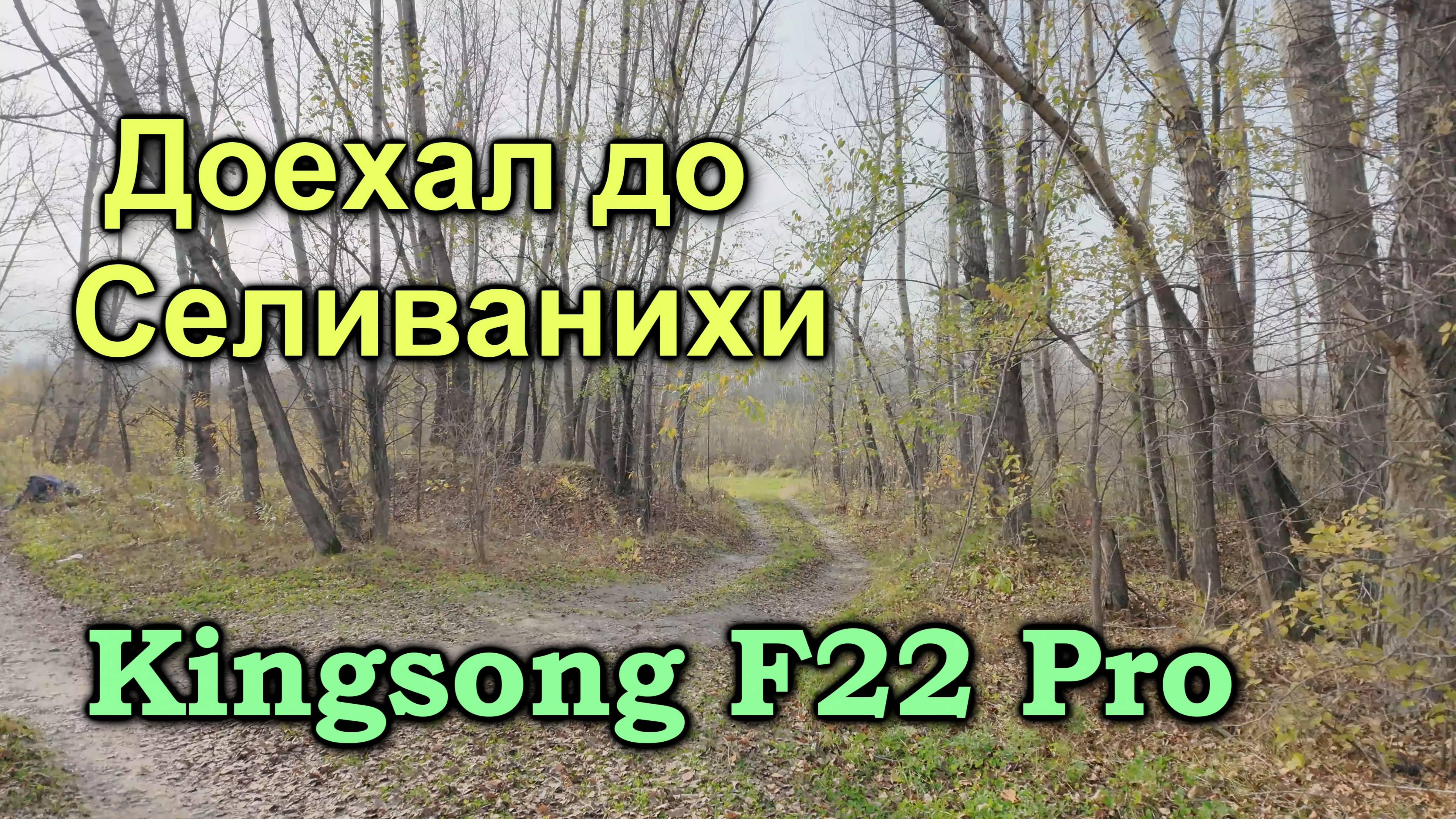 Доехал до Селиванихи на моноколесе Kingsong F22 Pro.