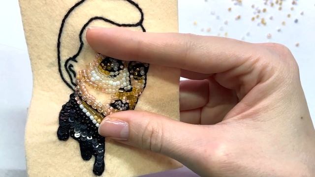 Вышиваю Портрет Из Бисера Сальвадора Дали | БРОШЬ | Bead Portrait Of Salvador Dali Brooch
