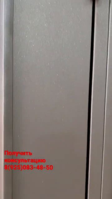 Уличная двупольная дверь с терморазрывом со стеклом и металлобагетом.