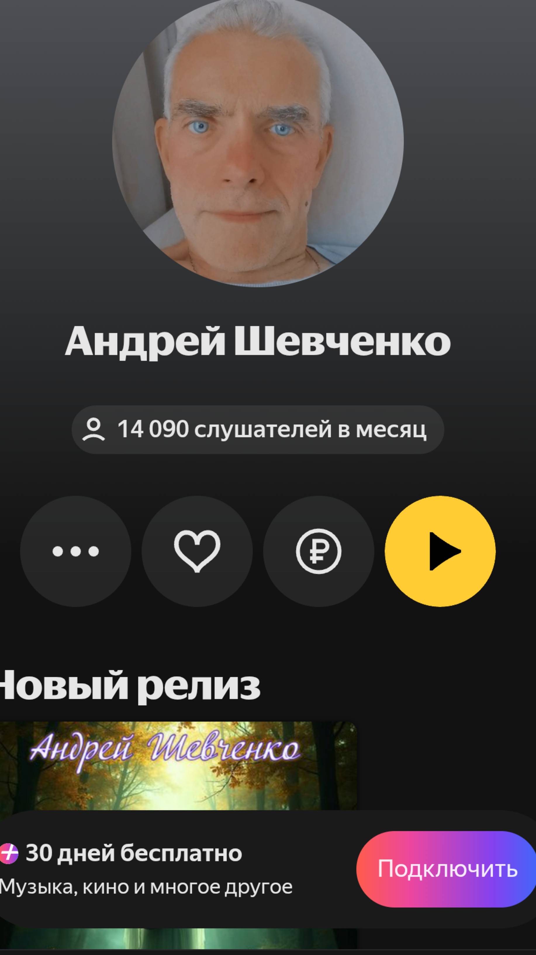 Друзья присоединяйтесь к 14000 слушателей моей музыки!
