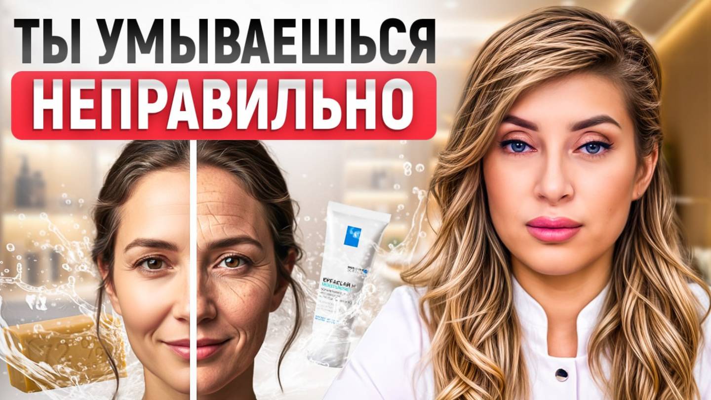С ЭТОГО начинаются все проблемы с лицом! / Эта ошибка при умывании старит вас на 10 лет!
