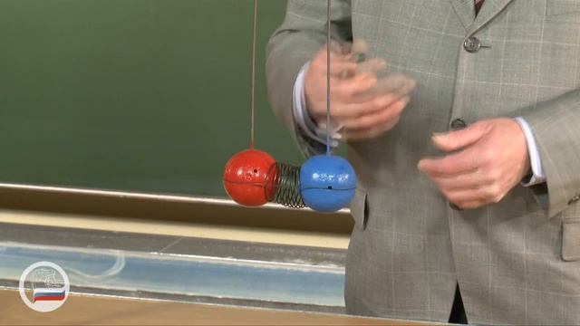 ДИНАМИКА МАТЕРИАЛЬНОЙ ТОЧКИ. Расталкивание пружиной шаров разной массы.