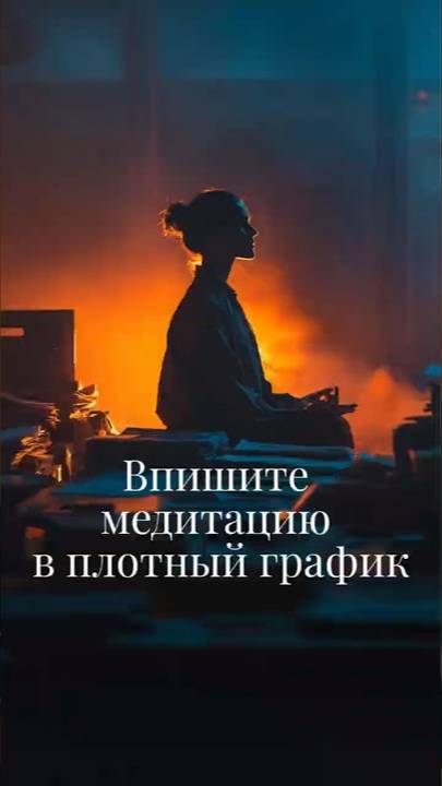 Как найти время для медитации?