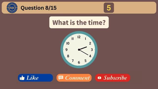 Telling The Time Quiz 1