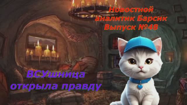 Новостной аналитик Барсик Выпуск №48 ВСУшница открыла правду