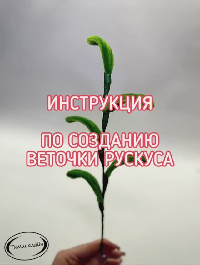 Рускус из синельной проволоки. ТИМИНАЛАЙН.