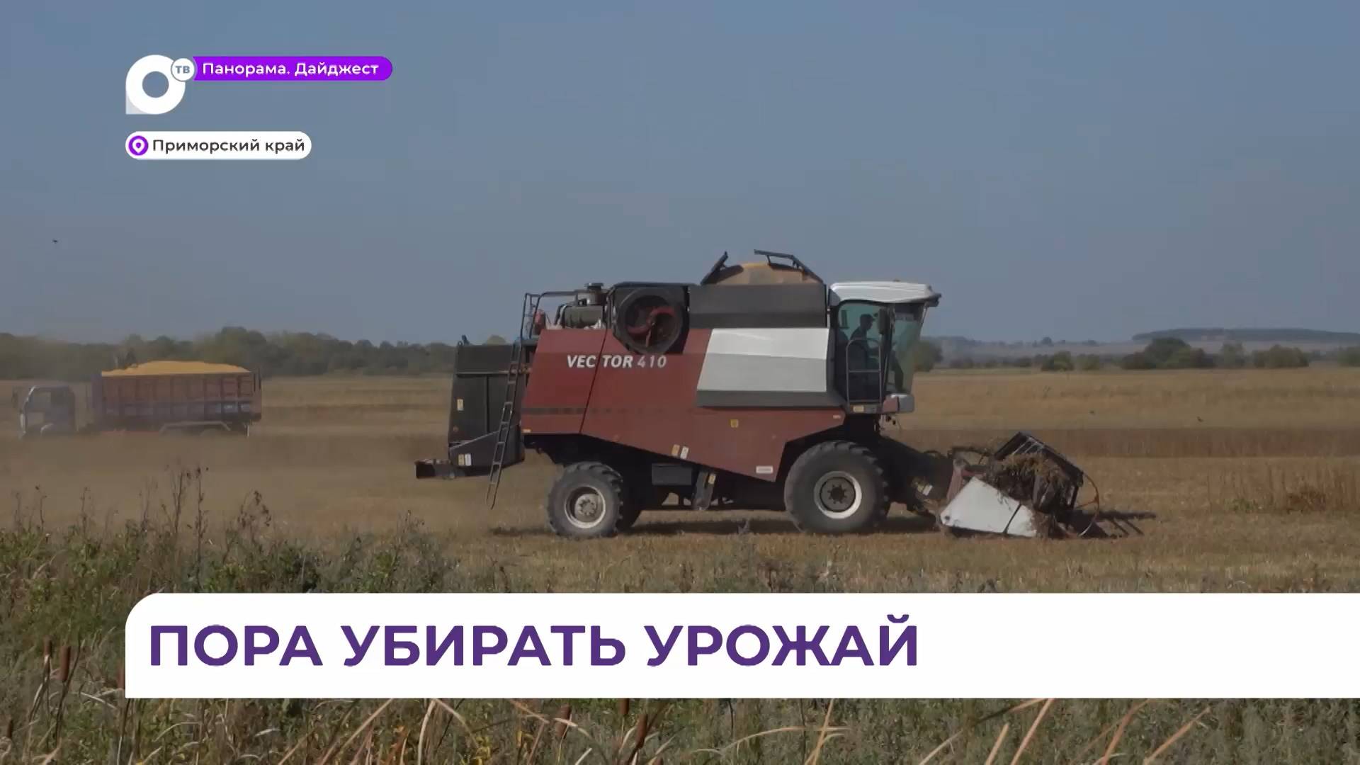 В Приморье полным ходом идёт уборочная кампания