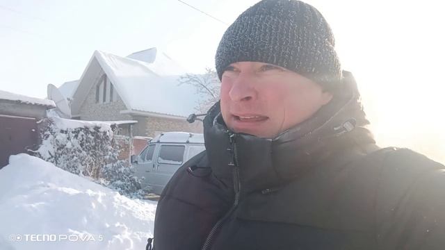 блог/Денис Савенков/обзор на улице мороз -47градусов,ходили в магазин,воспоминания два года назад/