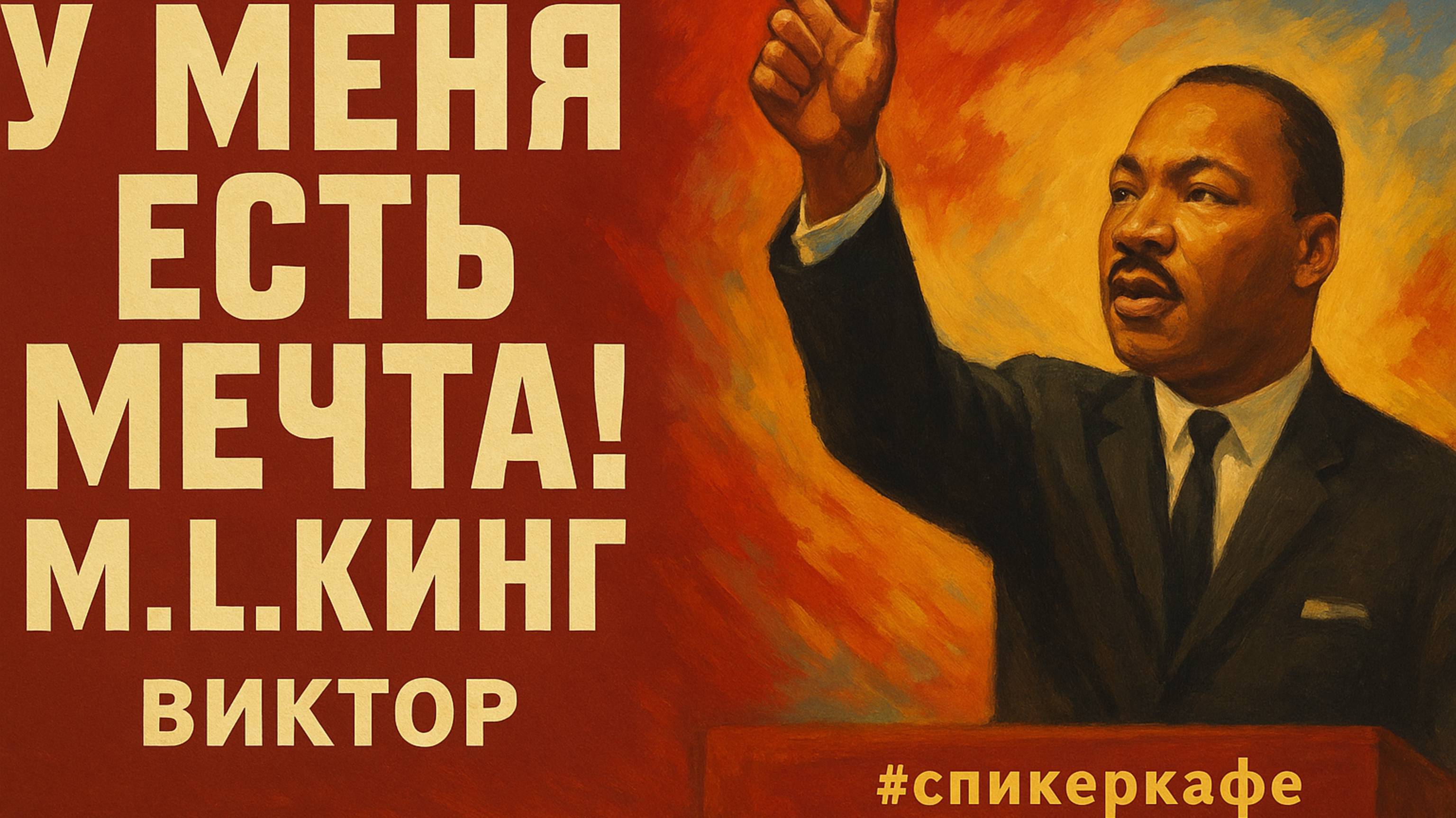 Виктор - Тема: У меня есть мечта! М.Л.Кинг #Спикеркафе