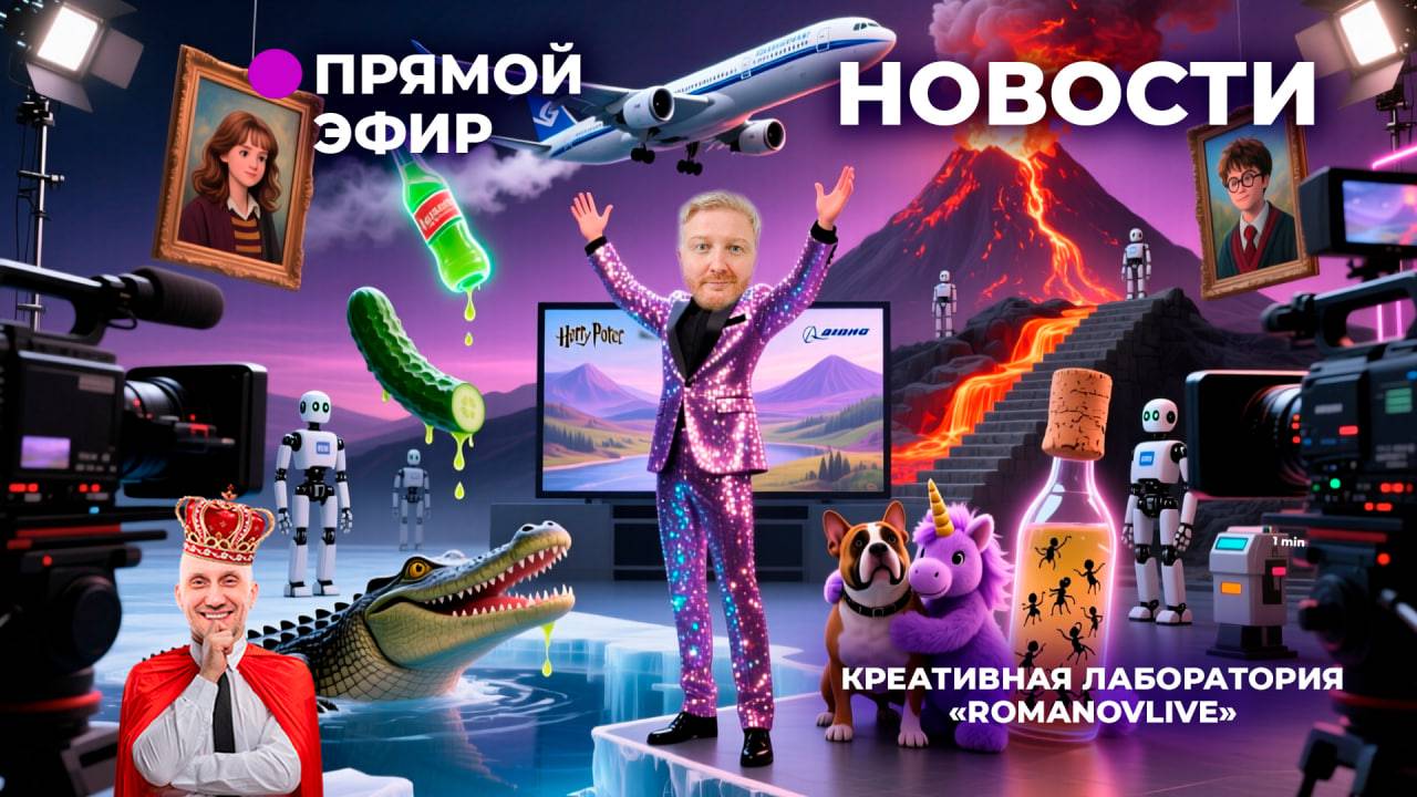 Супер новости и гость Николай Храмов в креативной лаборатории RomanovLive