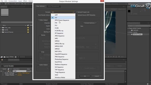 27. Rendering Final Project From After Effects -www.psdly.com