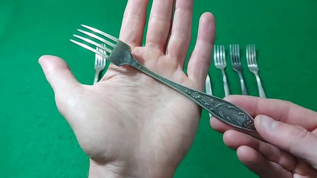 Десертные вилки СССР из мельхиора и нейзильбера (МНЦ). Часть 1.
