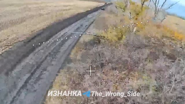 💥☠⚡Засада с применением FPV-дрона на пикап ВСУ с иностранными наемниками в Харьковской области.