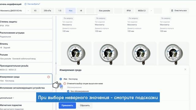 Манометры ДМ2010СгКс
