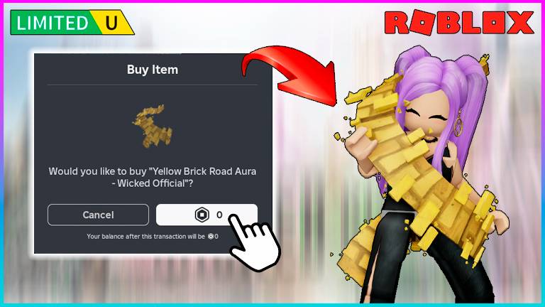 КАК ПОЛУЧИТЬ БЕСПЛАТНО⭐АУРУ Yellow Brick Road в Roblox Wicked RP 2025 #роблокс #roblox #freeugc