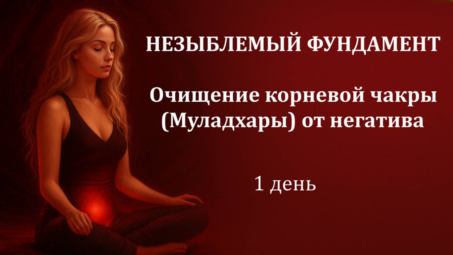НЕЗЫБЛЕМЫЙ ФУНДАМЕНТ. Ритуал чистка корневого центра МУЛАДХАРЫ. 1 день.