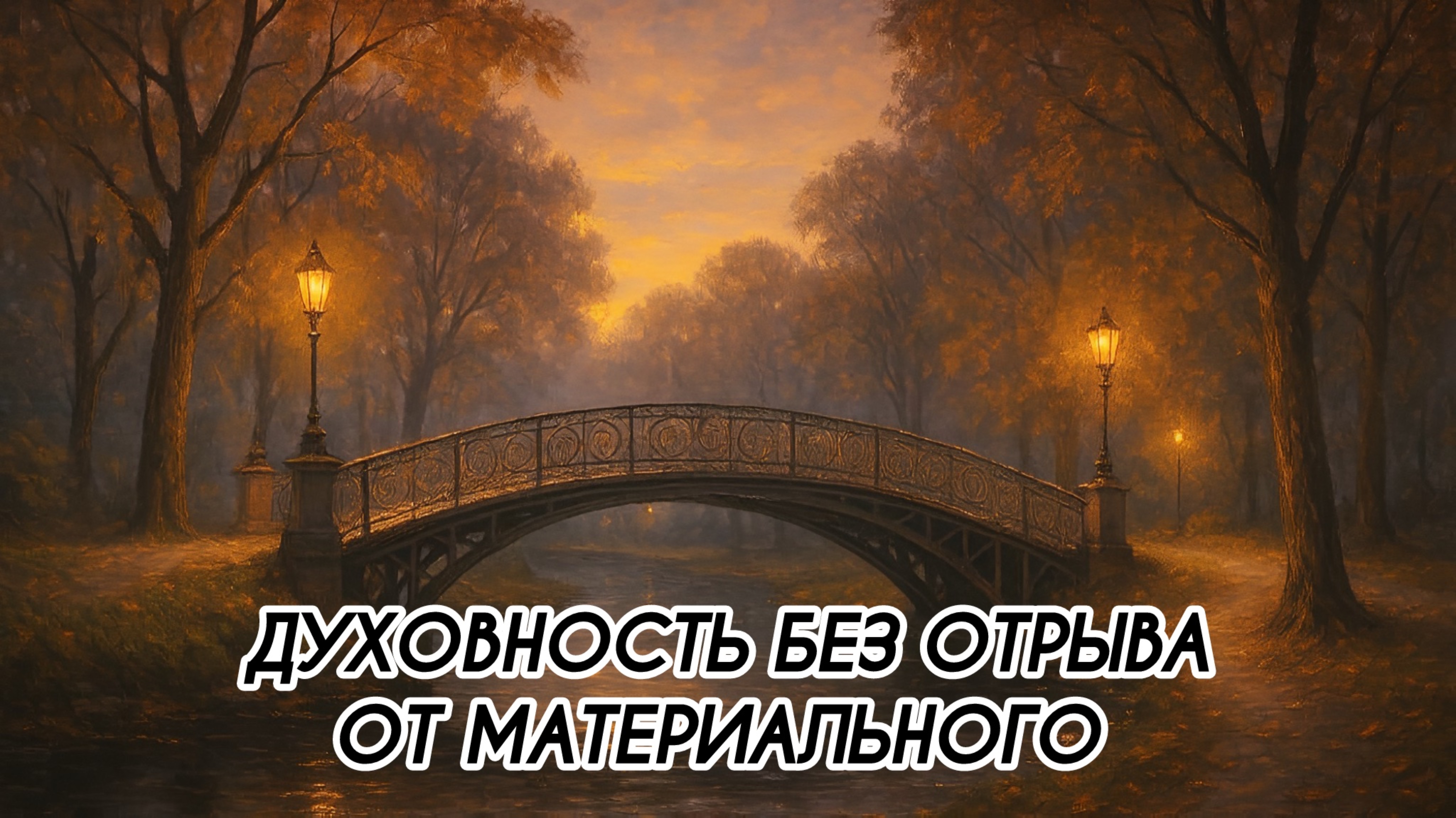 ДУХОВНОСТЬ БЕЗ ОТРЫВА ОТ МАТЕРИАЛЬНОГО