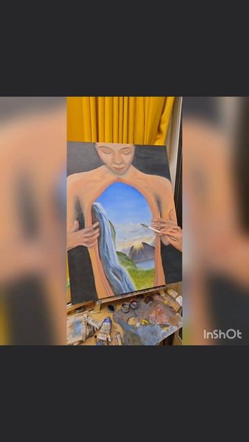 Картина создана на конкурс в Камбодже. Называется 