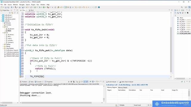 Section 14- Working With Data Structures, Lecture 100- [OPTIONAL] Implementing The FIFO In C (Part
