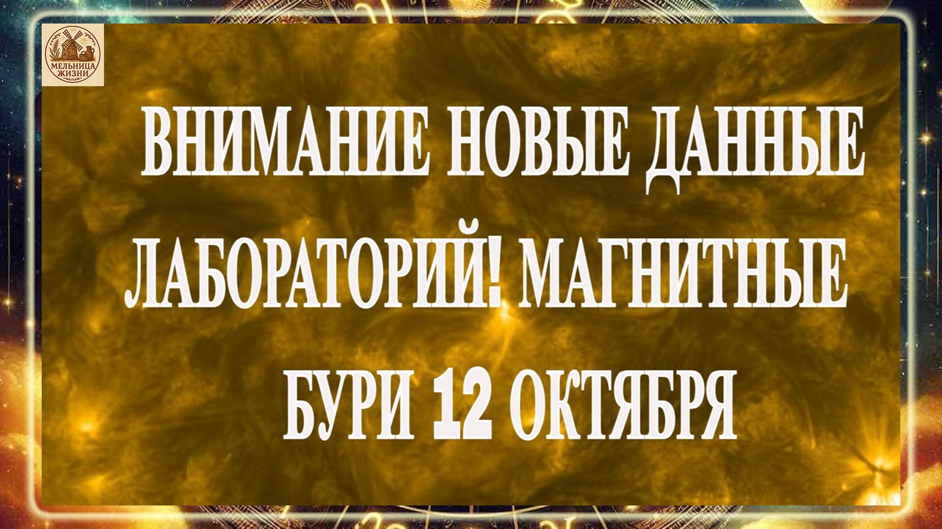 ВНИМАНИЕ НОВЫЕ ДАННЫЕ ЛАБОРАТОРИЙ! МАГНИТНЫЕ БУРИ 12 ОКТЯБРЯ 2025 ГОДА!