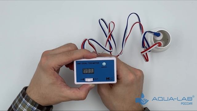TDS Monitor DM-1 онлайн монитор эффективности очистки воды в двух точках |Видеоинструкция