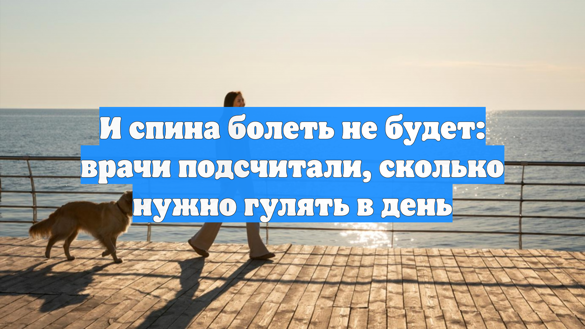 И спина болеть не будет: врачи подсчитали, сколько нужно гулять в день
