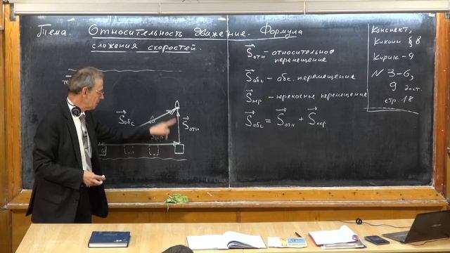 019. Урок 19. Относительность движения. Формула сложения скоростей.