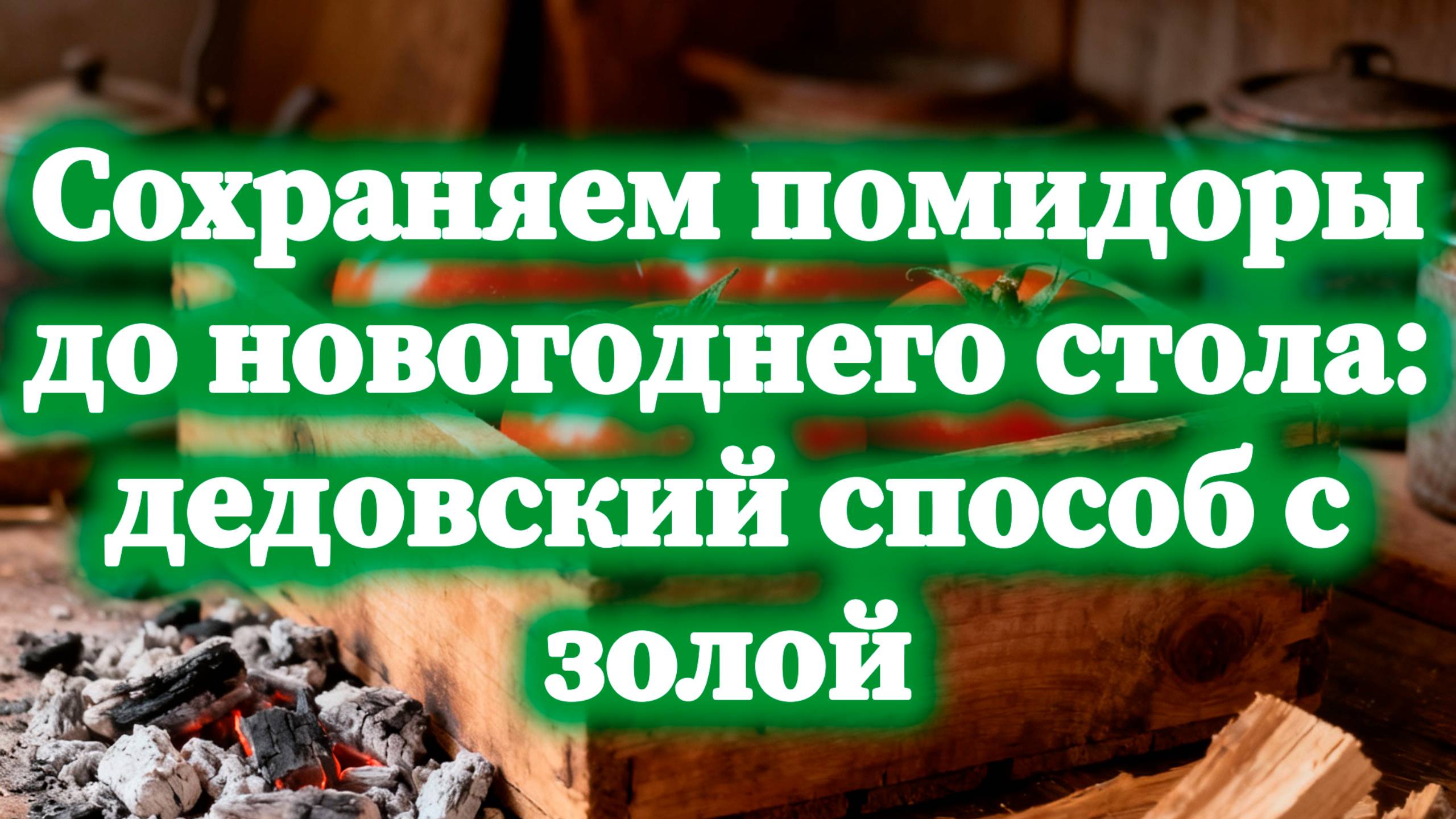 Сохраняем помидоры до новогоднего стола дедовский способ с золой