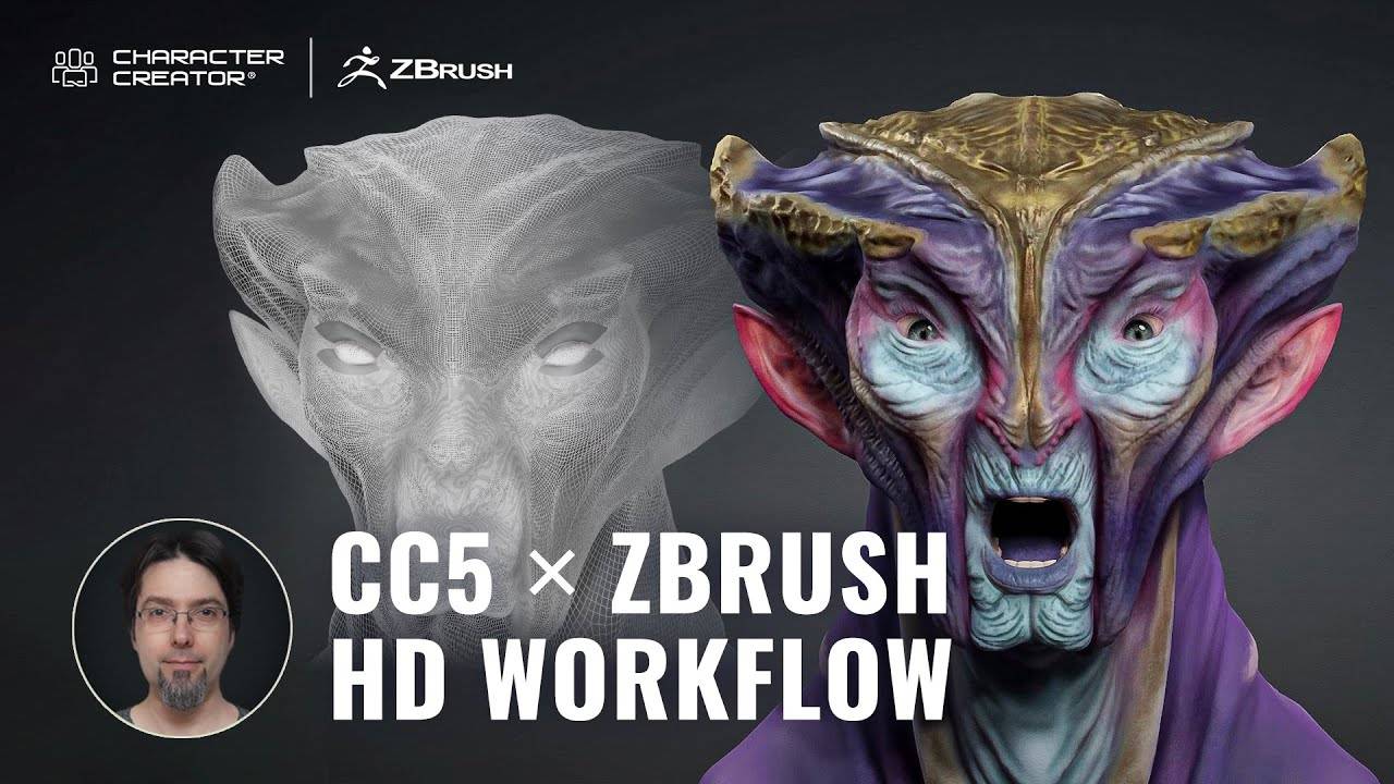 ZBrush + Character Creator 5: Создайте HD-персонажа, готового к анимации!