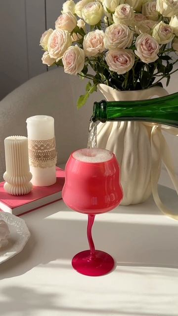 арт WB 260310838 Красивые бокалы как Pinterest #бокалы#подарокдевушке#находкиwildberries#красиваяпос