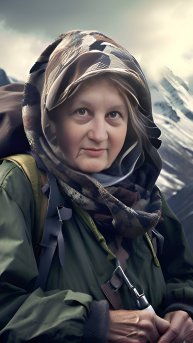 Старушка в горах ч.1