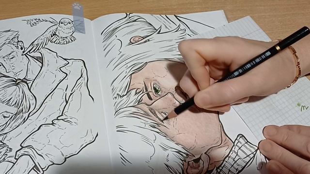 Все свободное время раскрашиваю портреты и много болтаю в течение трех дней