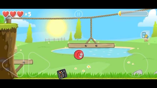 катаем красый шар (red Ball 4)